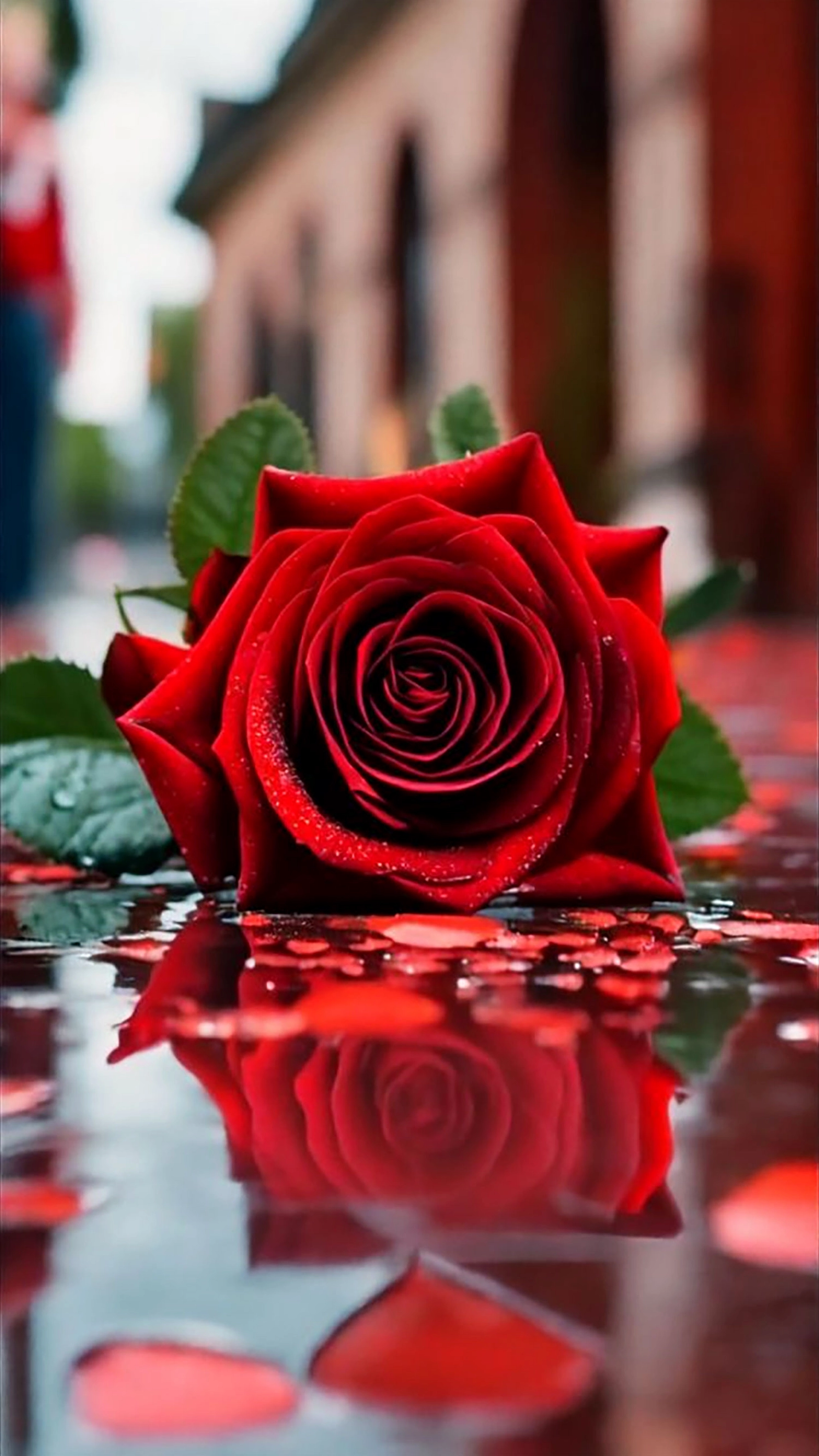 Ngắm nhìn hình nền hoa hồng đỏ cho điện thoại đẹp hết nước chấm