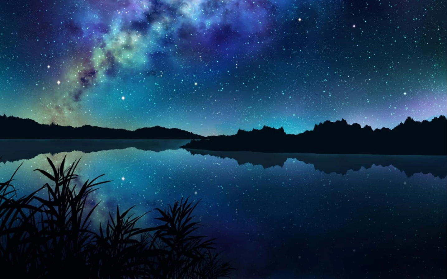 Ngàn sao soi bóng mặt hồ đêm