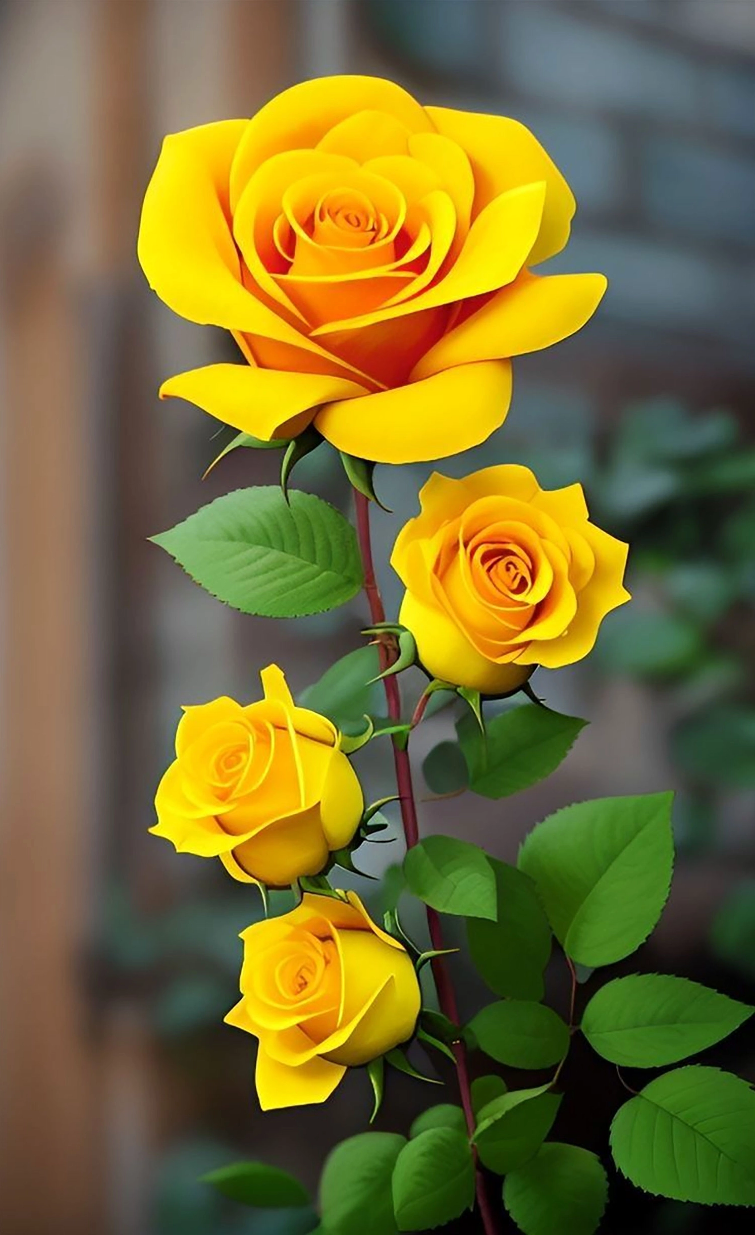 Nụ hồng dại vươn mình trong sương mai