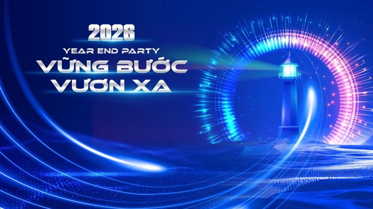 Phông sự kiện đẹp dành cho tiệc YEP cuối năm