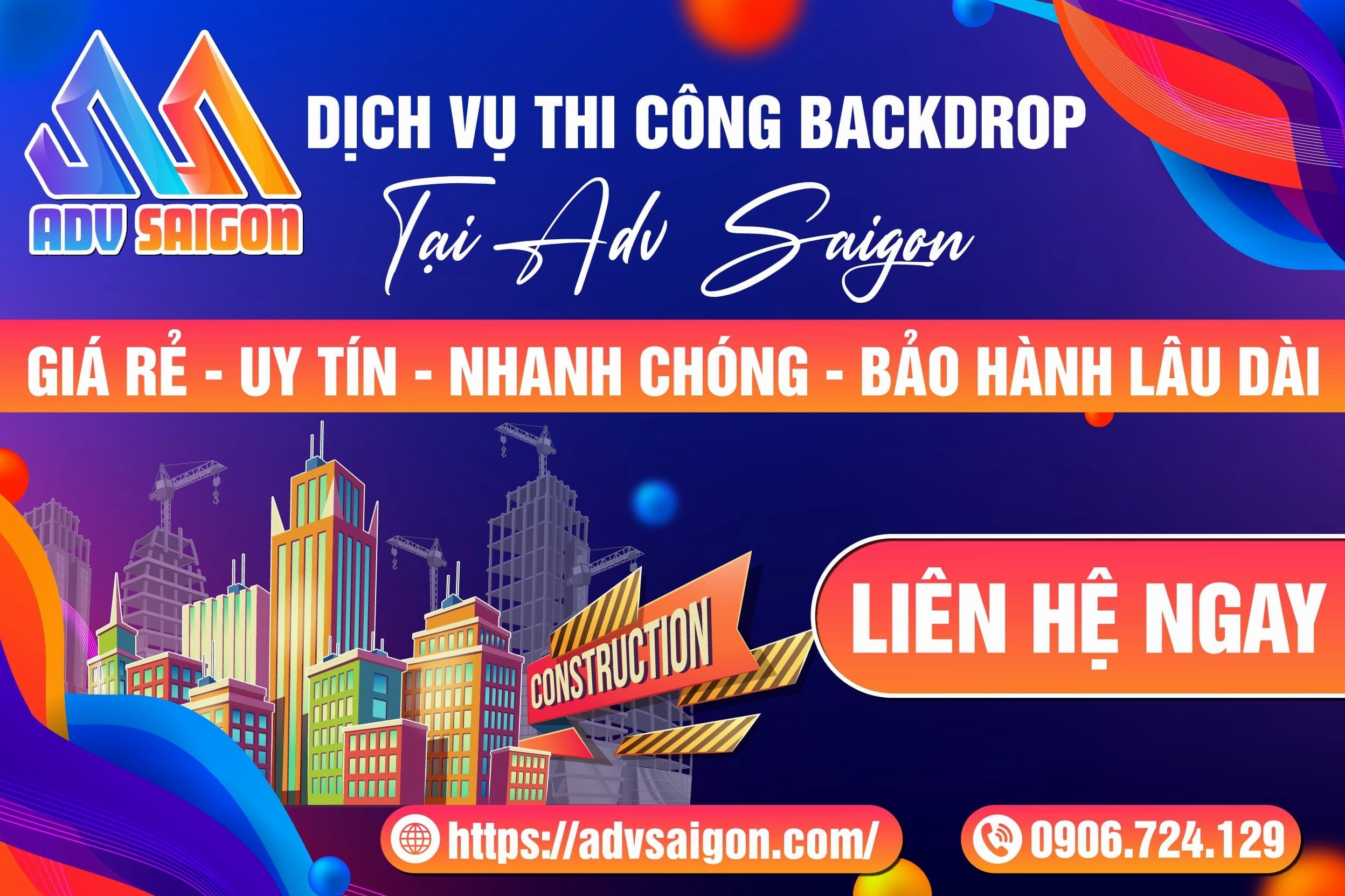 Quá trình thi công backdrop vinh danh chuyên nghiệp