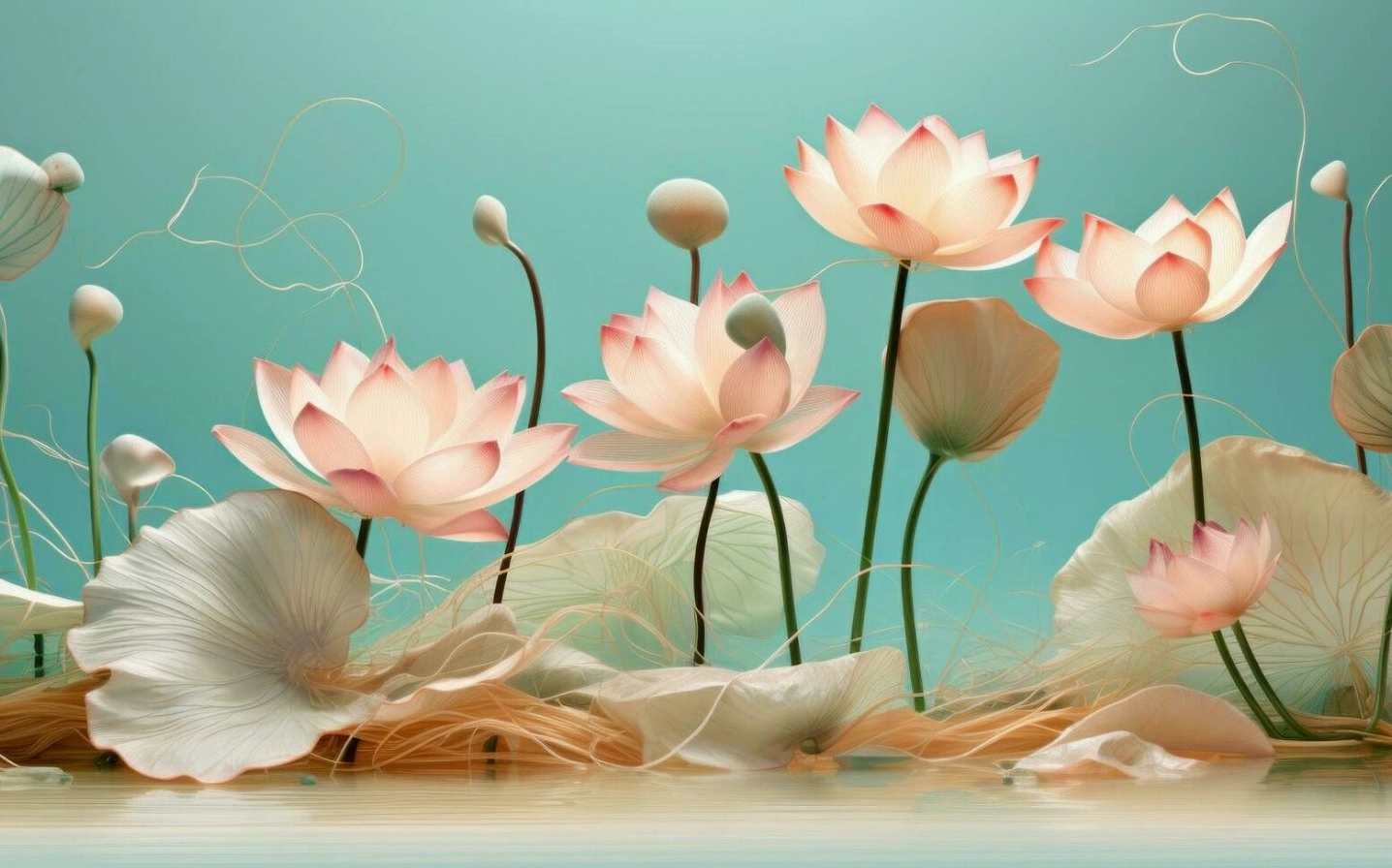 Sen trắng nhẹ nhàng trên cát vàng