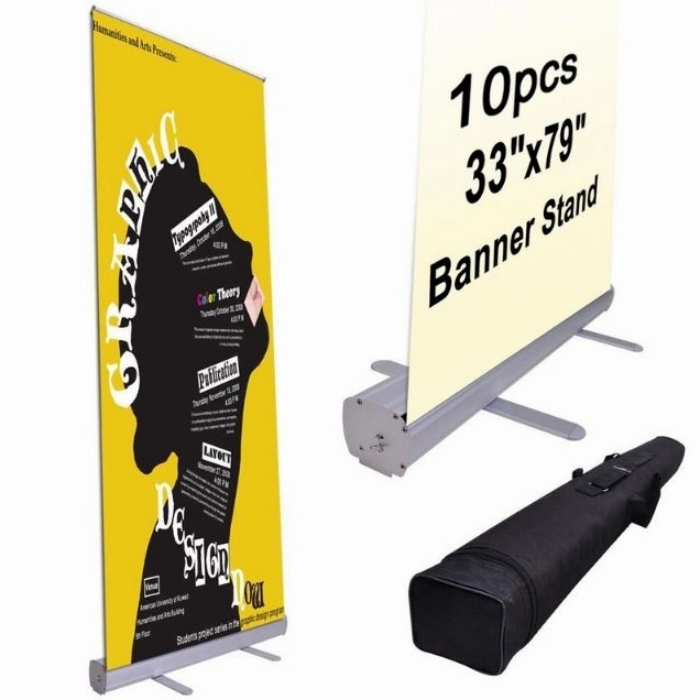 Standee cuốn hỗ trợ trưng bày hình ảnh sự kiện chuyên nghiệp