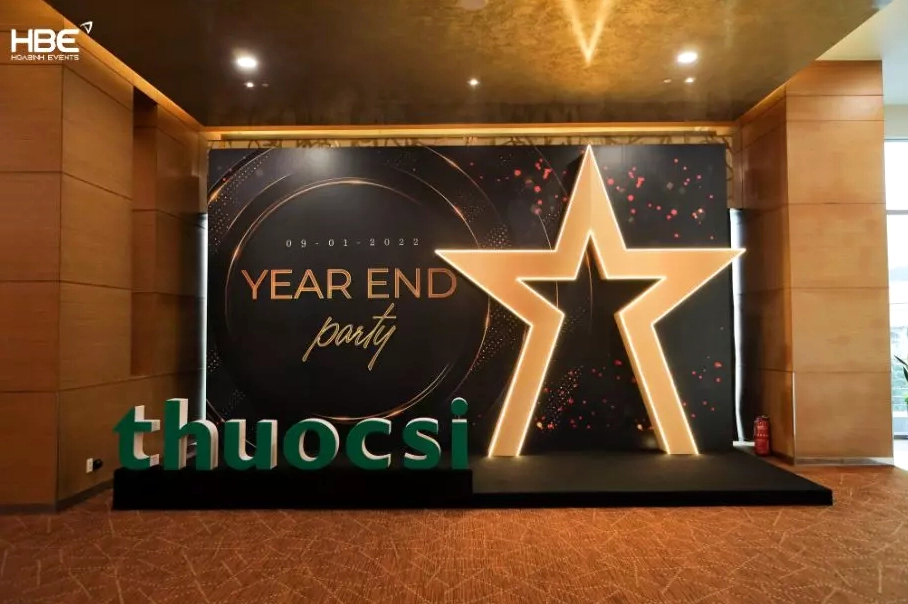 Thiết kế background sự kiện sang trọng đẳng cấp