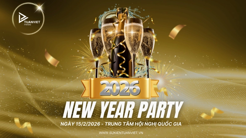 Thiết kế background tất niên 2025 sắc nét