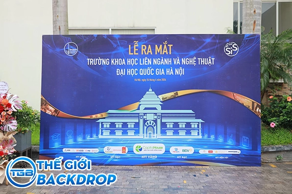 Thiết kế background tri ân tôn vinh khách mời đẳng cấp