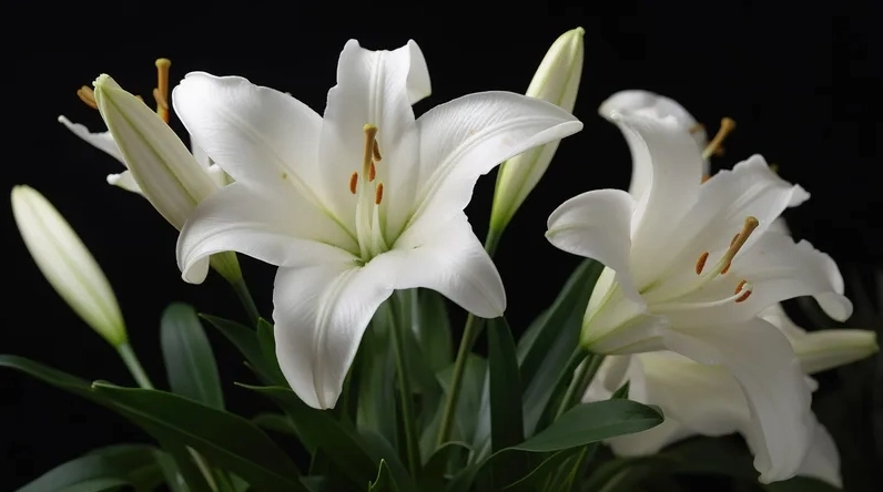 Thiết kế chuyên nghiệp với background hoa ly vector sắc nét