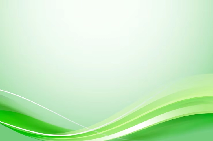Vector green curve abstract background