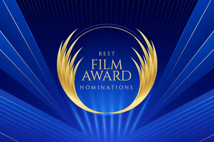 Vector miễn phí hình nền lễ trao giải phim chuyển màu