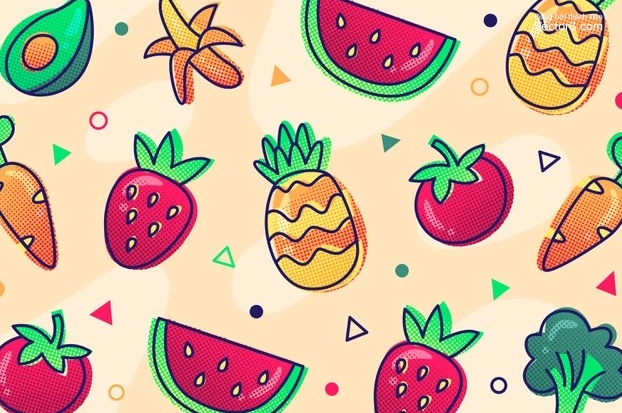 Vector trái cây rau củ quả 16