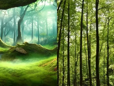 100+ ảnh background rừng cây đẹp huyền ảo, sắc nét 4K