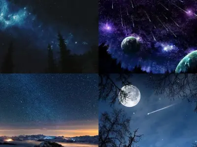 100+ ảnh background bầu trời đêm đẹp nhất 4K cực chất