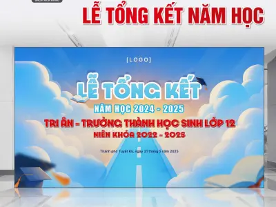 Bộ sưu tập backdrop lễ tổng kết đẹp ấn tượng năm 2026