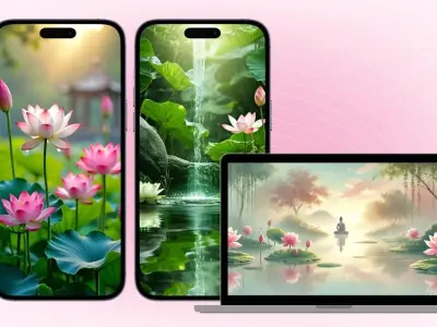 Bộ sưu tập hình nền hoa sen xanh đẹp ngây ngất