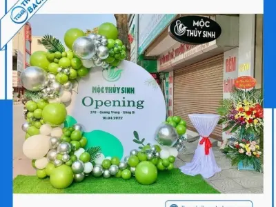 Tổng hợp các mẫu backdrop lễ khai trương ấn tượng nhất năm 2026