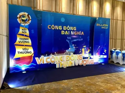 Tổng hợp mẫu backdrop sự kiện ngoài trời đẹp ấn tượng