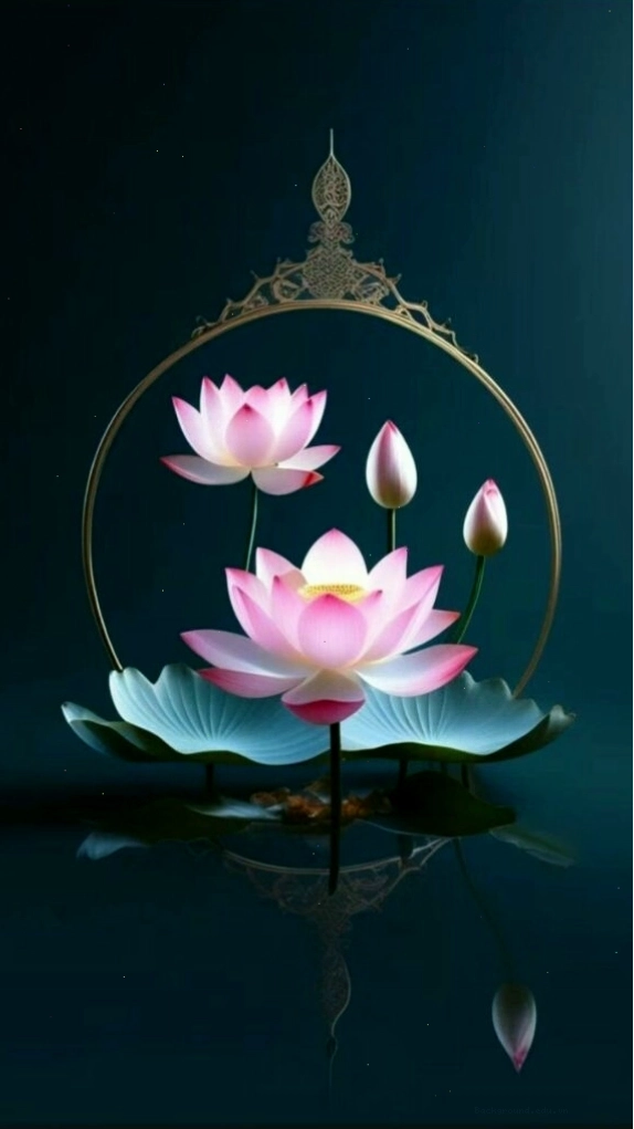 Ảnh hoa sen hồng tĩnh lặng, không nhiễm trần, phù hợp làm hình nền thư giãn