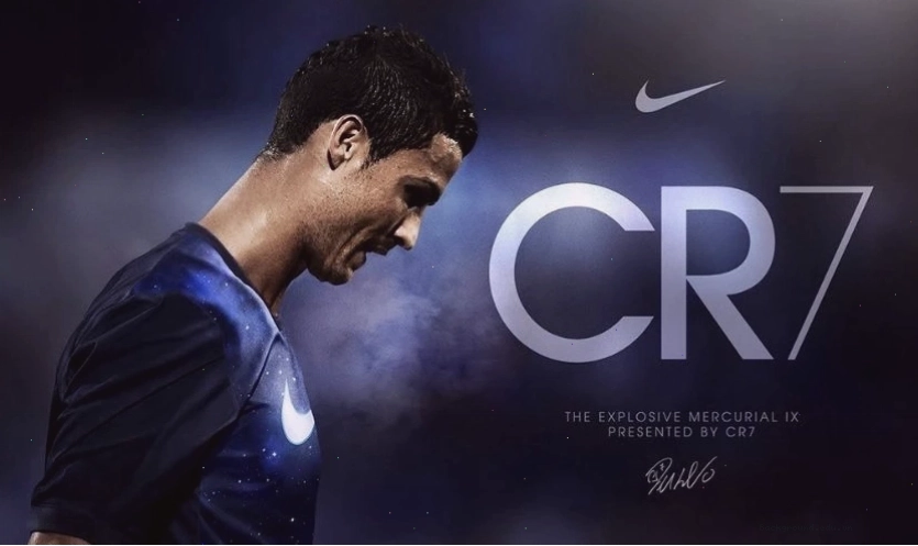 Ảnh nền CR7 với chữ ký đặc trưng