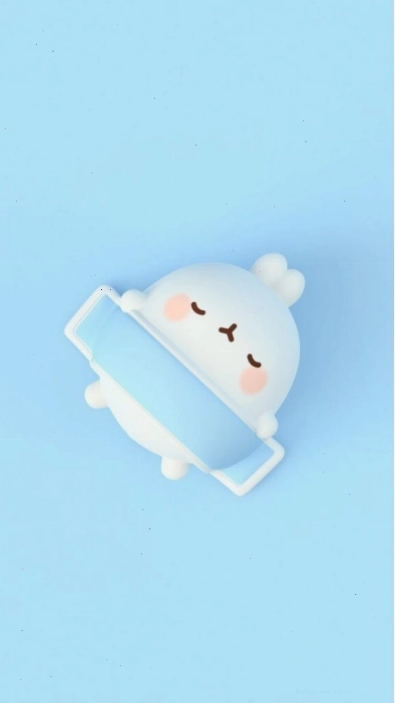Ảnh nền cute màu xanh dương với các họa tiết ngộ nghĩnh