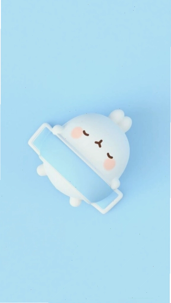 Ảnh nền cute màu xanh dương với họa tiết đáng yêu
