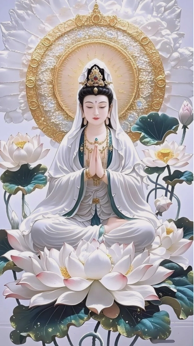 Ảnh Phật mỉm cười thanh thoát làm hình nền