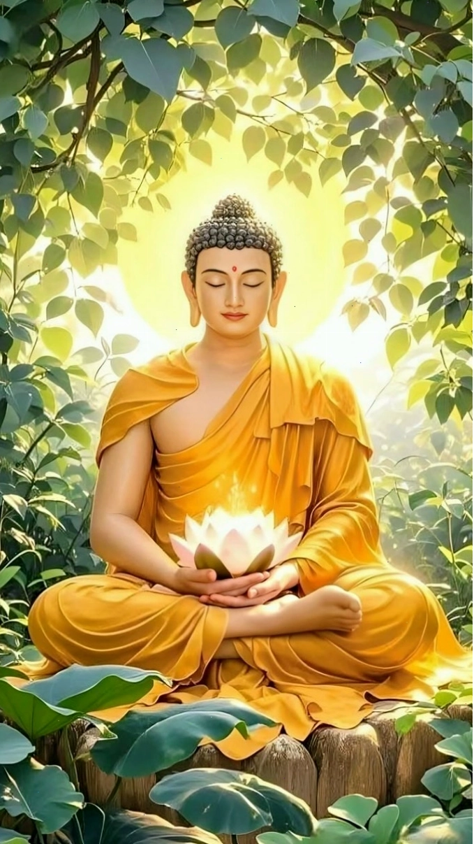 Ảnh Phật ngồi thiền đẹp làm hình nền điện thoại