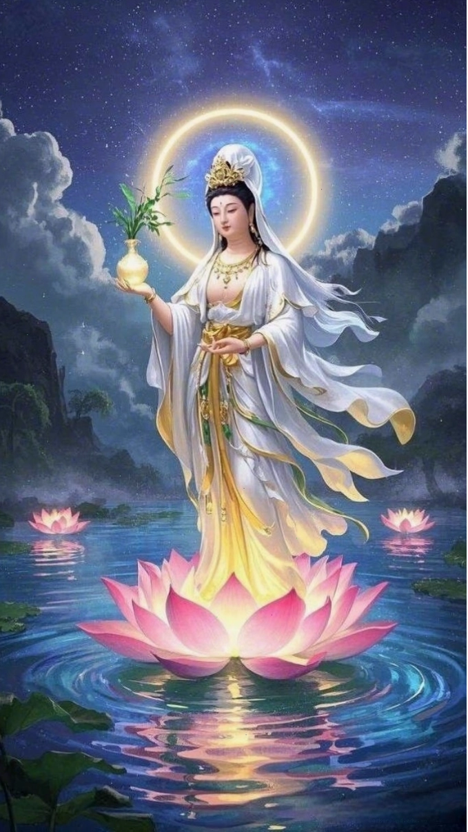 Ảnh Phật và chim bồ câu trắng làm hình nền