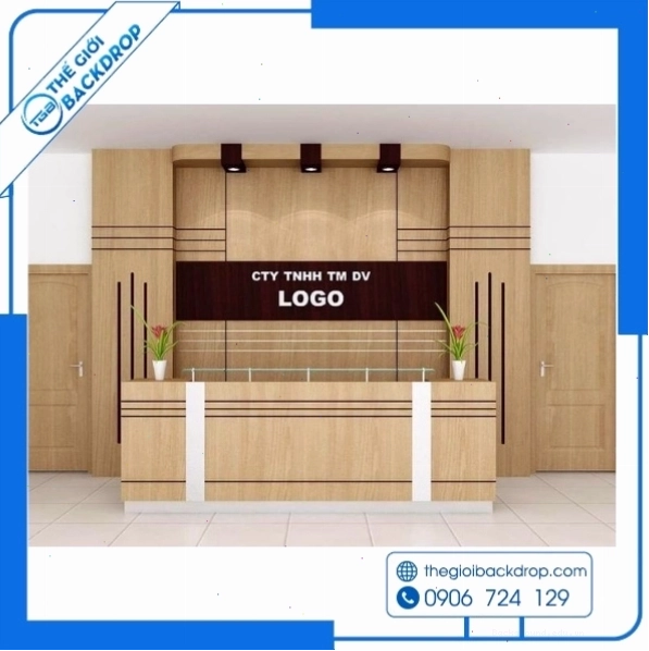 Backdrop công ty tạo điểm nhấn