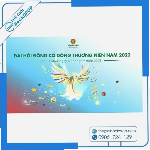 Backdrop đại hội cổ đông chuẩn chuyên nghiệp