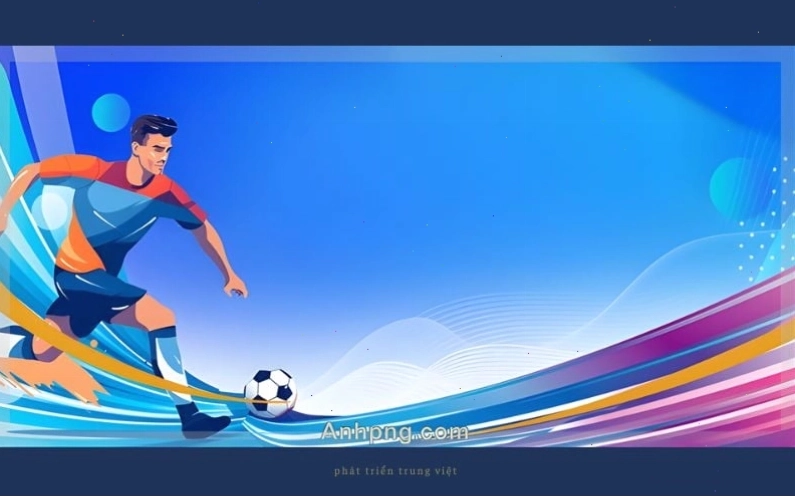 Background bóng đá cần phối màu hài hòa