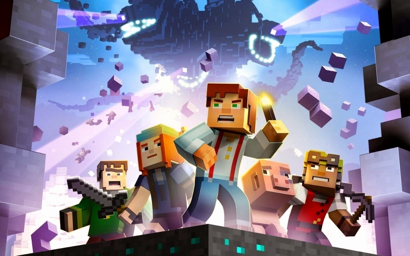 Biệt đội anh hùng Minecraft Dungeons sẵn sàng chiến đấu