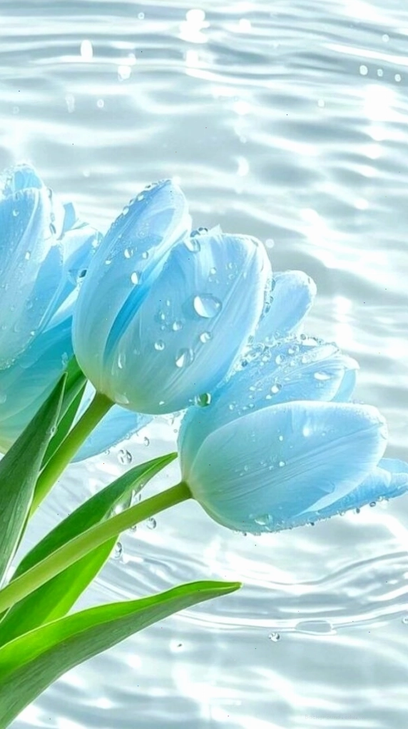 Bó hoa mẫu đơn hồng dưới mưa xuân