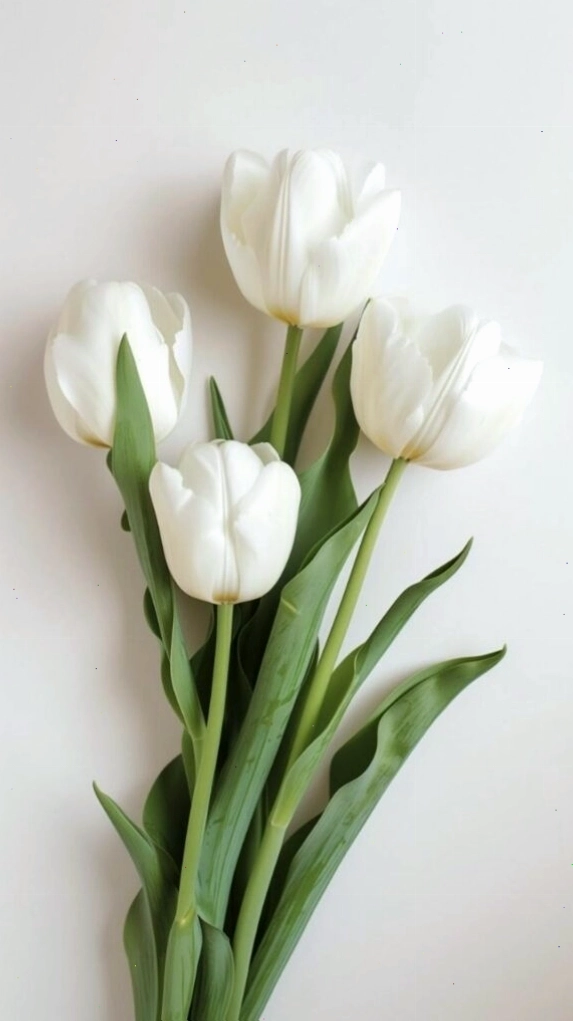 Bức ảnh hoa tulip nở rộ trong vườn, mang đến cảm giác tươi mới