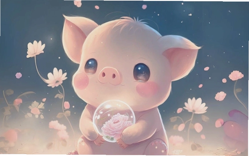 Chùm hình nền con lợn hồng đang nô đùa cùng nhau