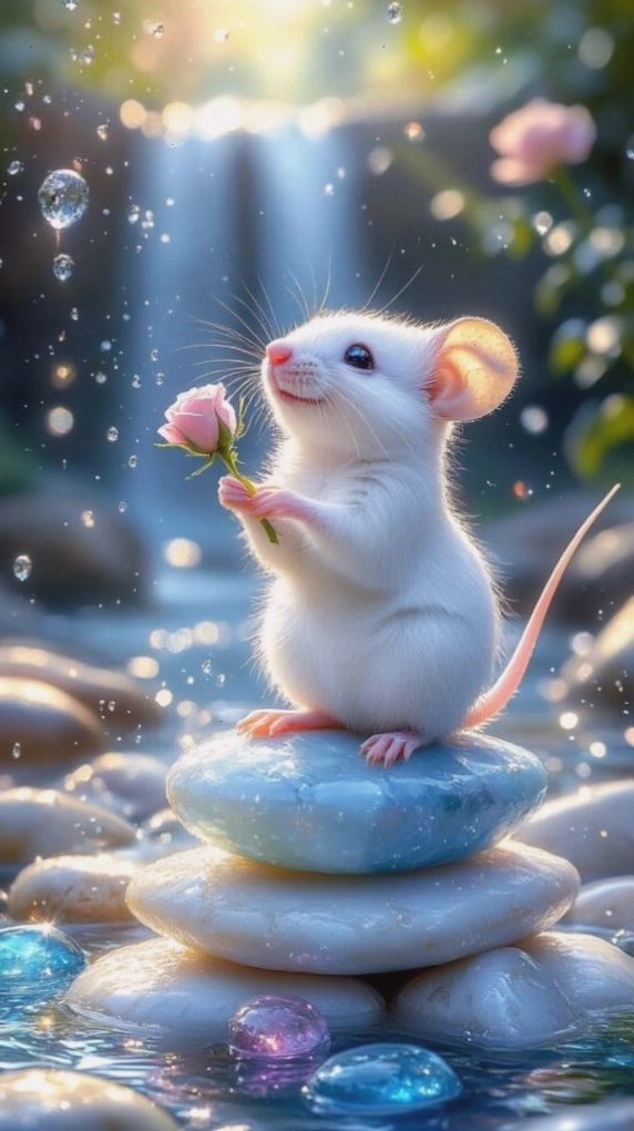 Chuột thiền an yên giữa thiên nhiên