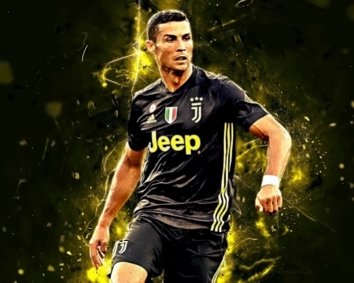 Cristiano Ronaldo với số áo R7 làm hình nền máy tính