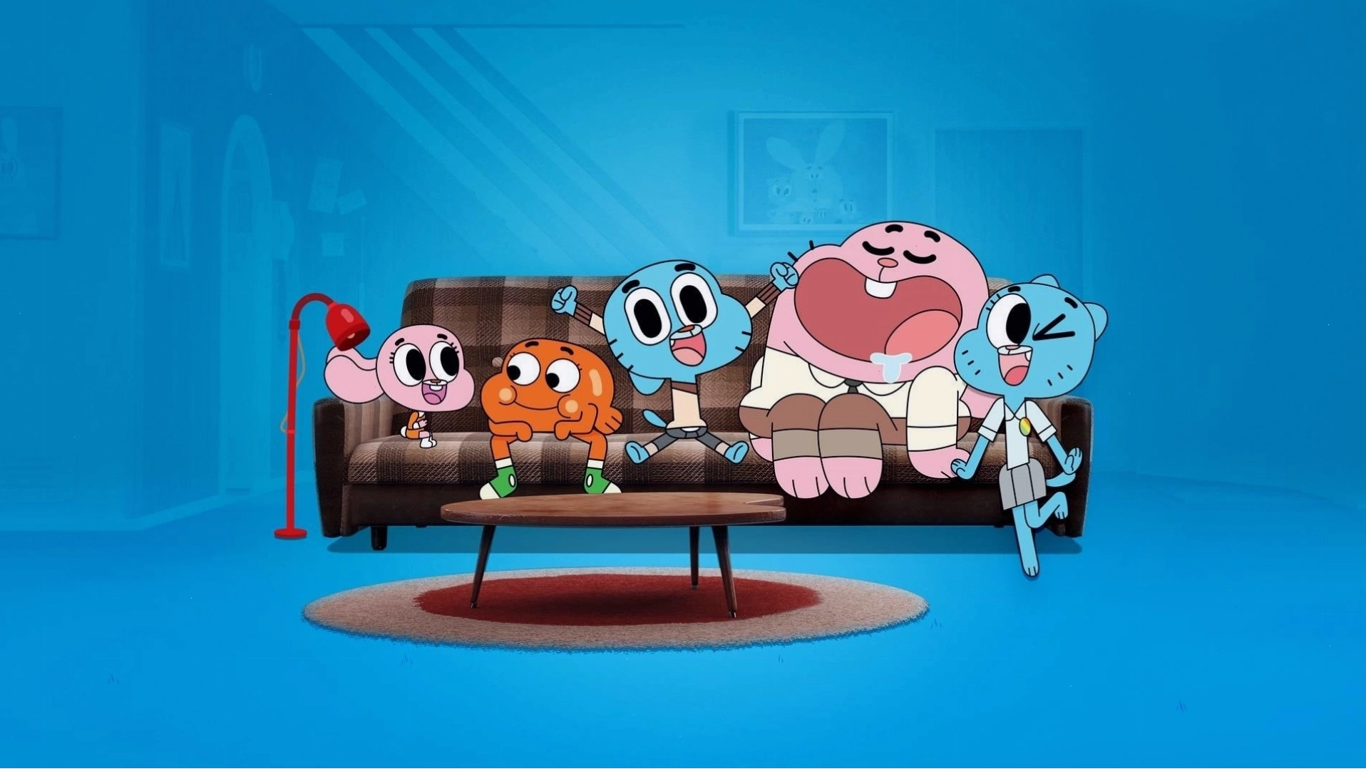 Gumball đang suy tư trên bàn làm việc