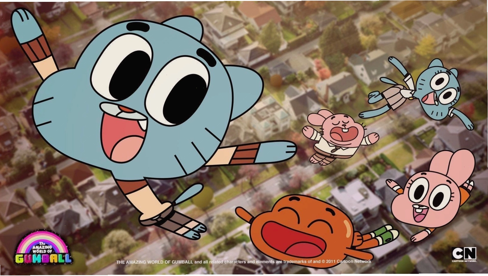 Gumball nhìn trực diện với vẻ mặt ngơ ngác