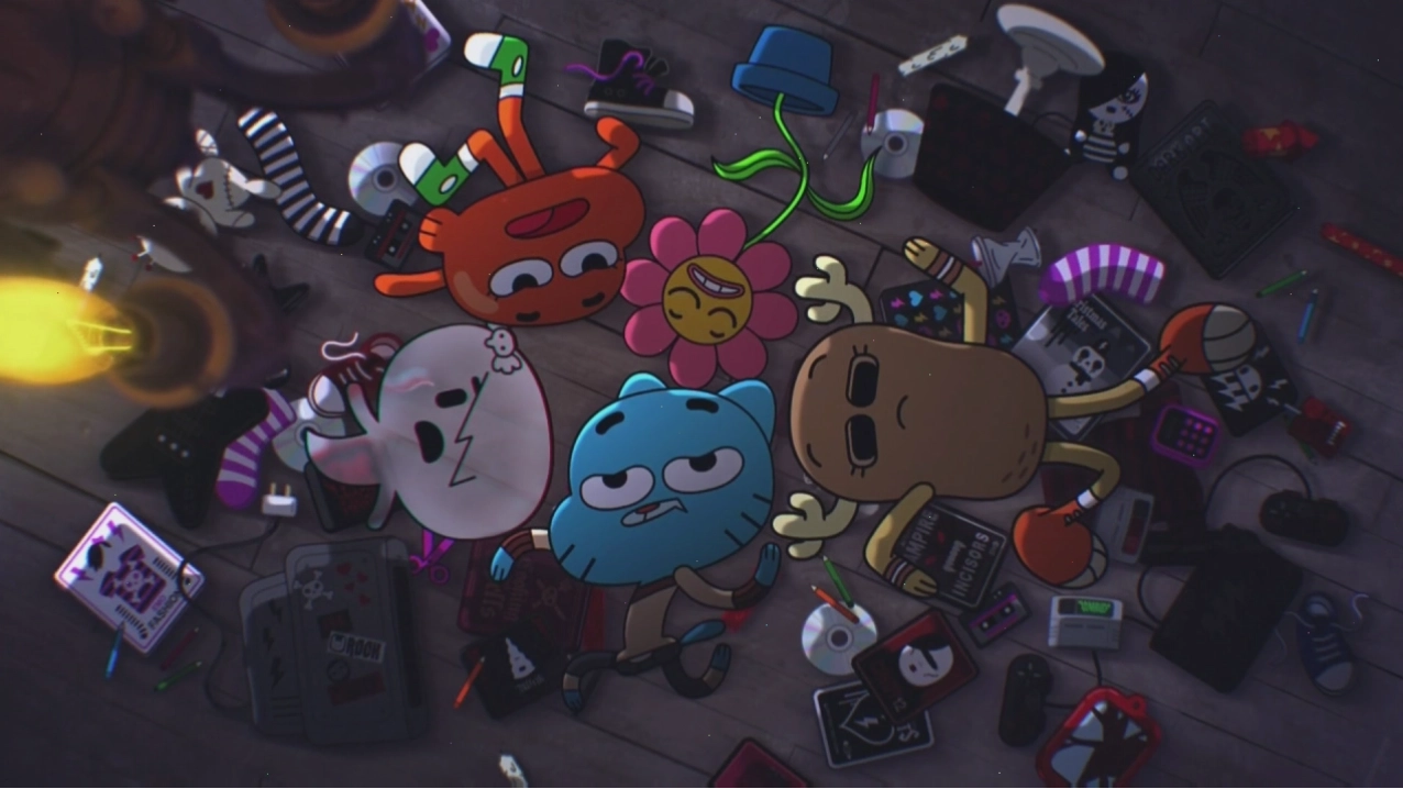 Gumball và Darwin trong một tình huống hài hước