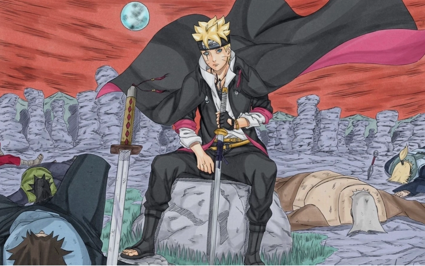 Hình ảnh Boruto lạnh lùng tiêu diệt kẻ săn đuổi