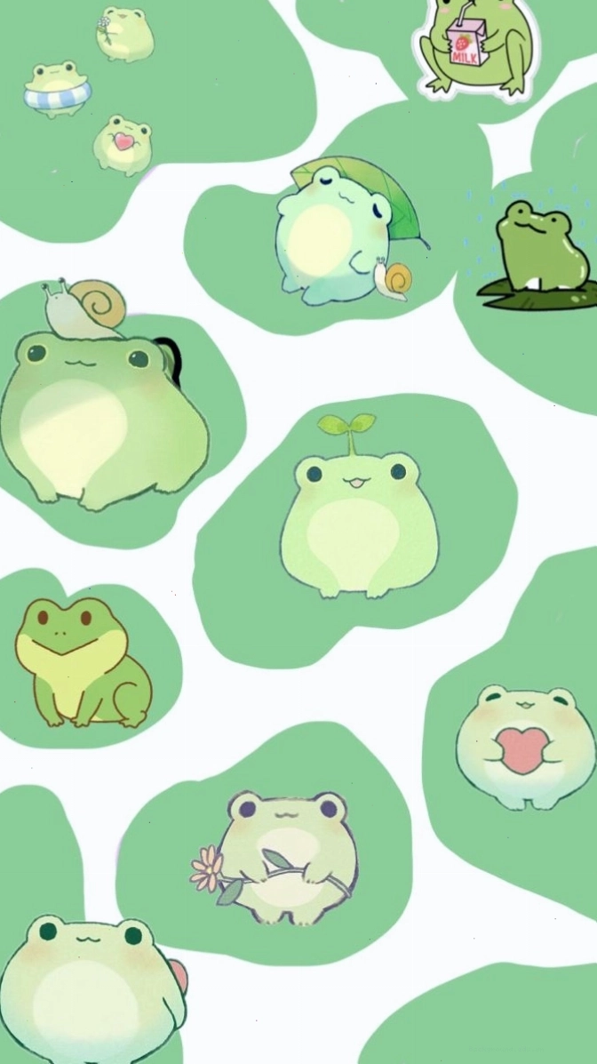 Hình ảnh chú ếch vẽ tay đáng yêu làm avatar
