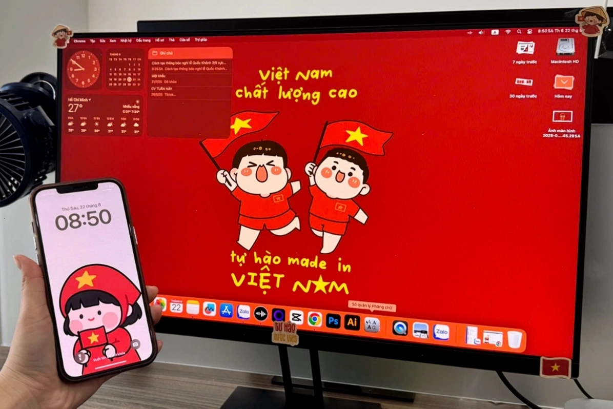 Hình ảnh minh họa phong cách anime kết hợp với biểu tượng Việt Nam