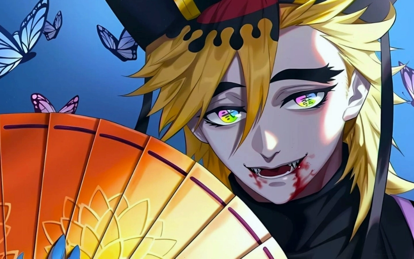 Hình nền anime nam ngầu với ánh mắt sắc bén