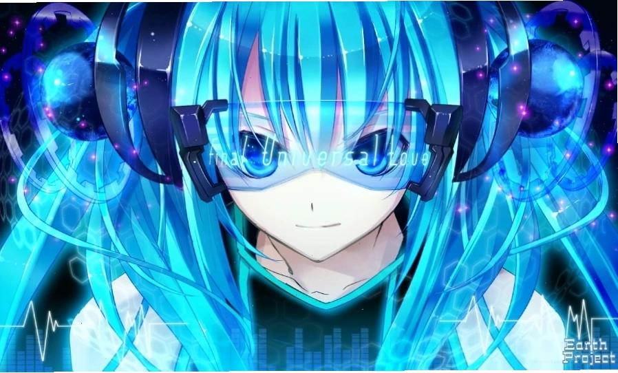 Hình nền anime nữ 3D phong cách tương lai