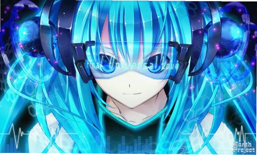 Hình nền anime nữ 3D với hiệu ứng ánh sáng ấn tượng