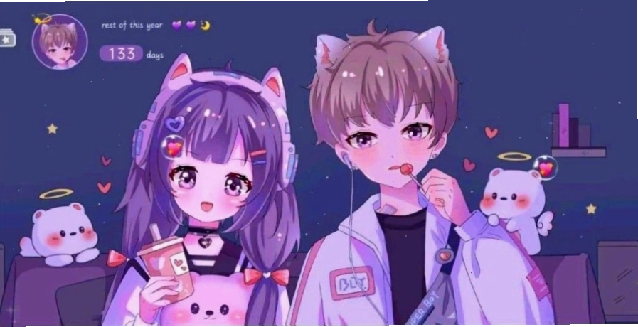 Hình nền anime nữ 3D với hiệu ứng ánh sáng ấn tượng