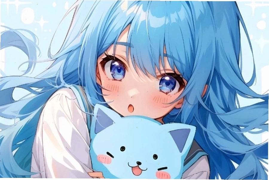 Hình nền anime nữ dễ thương ngồi bên cửa sổ