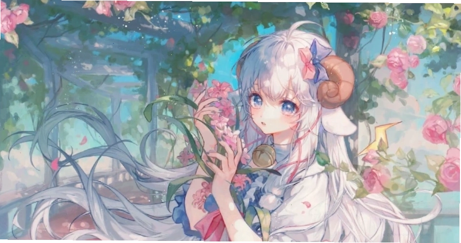 Hình nền anime nữ dễ thương trong trang phục học sinh