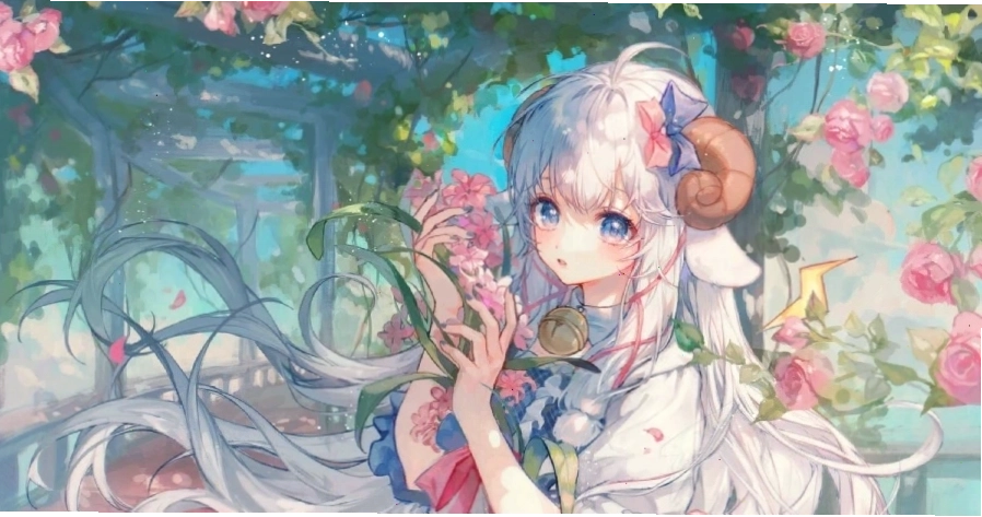 Hình nền anime nữ xinh đẹp trong trang phục học sinh