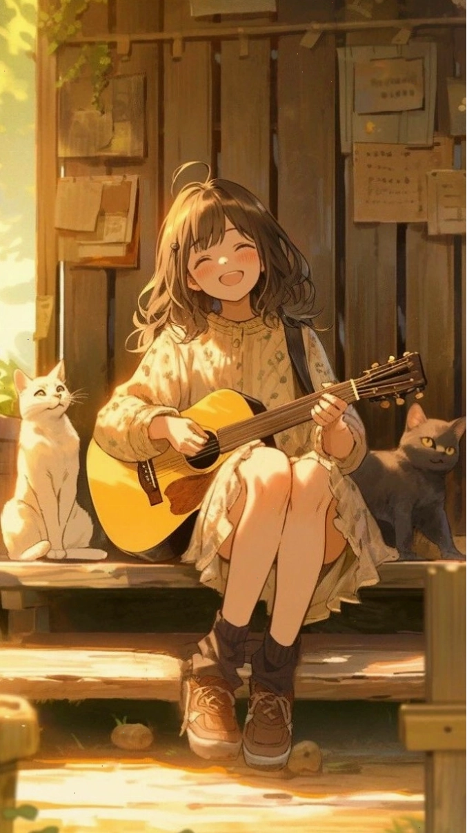 Hình nền anime với các yếu tố giả tưởng và ma thuật